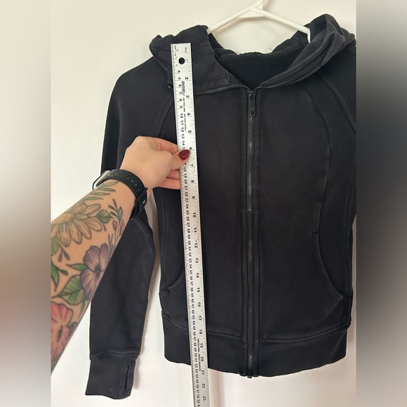 Lululemon Scuba Full-Zip Hoodie Black Size 0 2022 Version - Picture 7 of 12